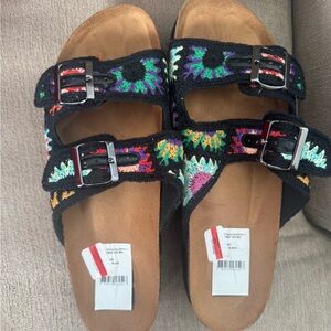 Bloomingdale's Multicolor Crochet Sandals